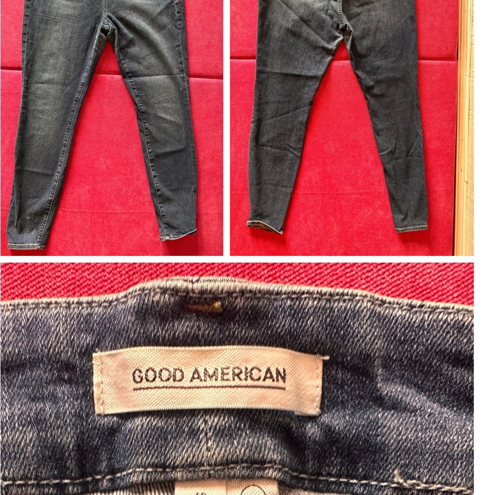 Good American Women's Skinny Jeans - Dark Blue